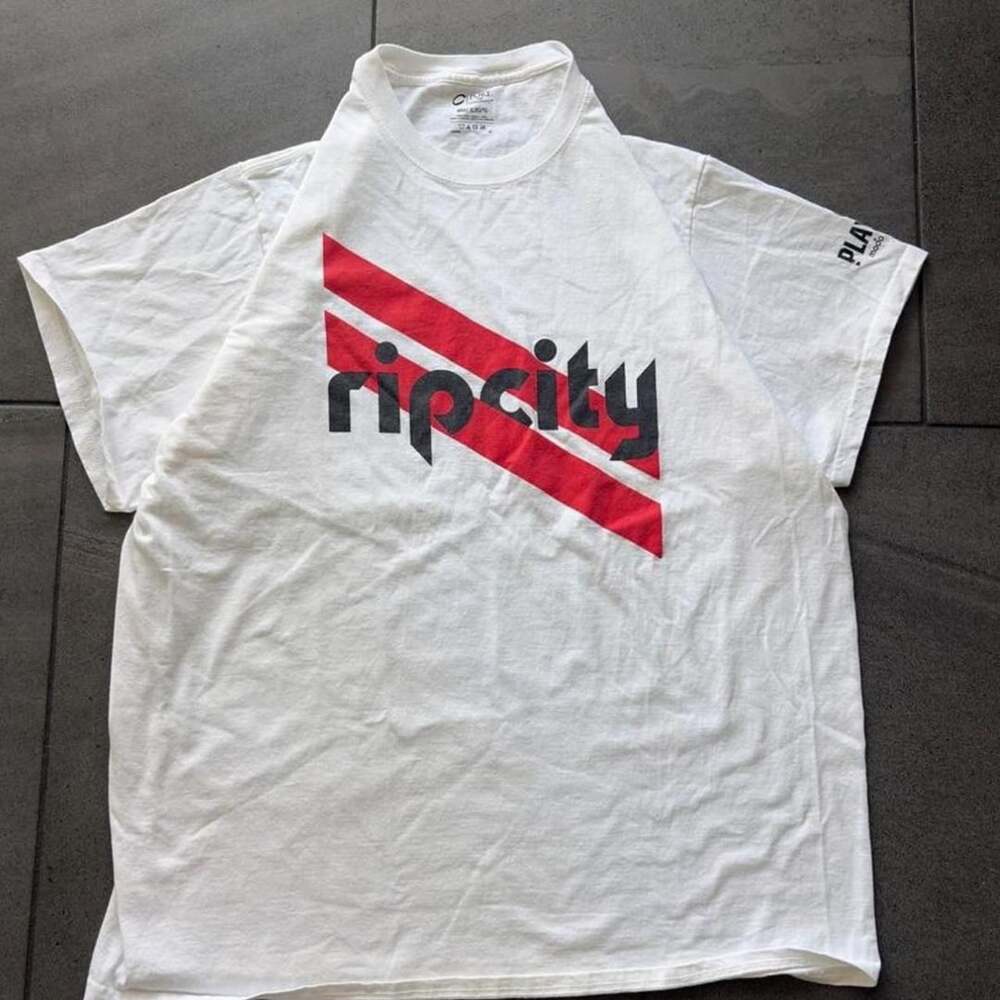 Port and Company Portland Trail Blazers Rip City Playoffs T-Shirt White XL
